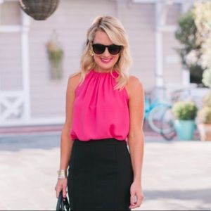 Gibson x Hi Sugarplum Pink Bow Back High Low Top